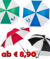 50 Stück Automatik Regenschirme mit Ihrem Firmenlogo